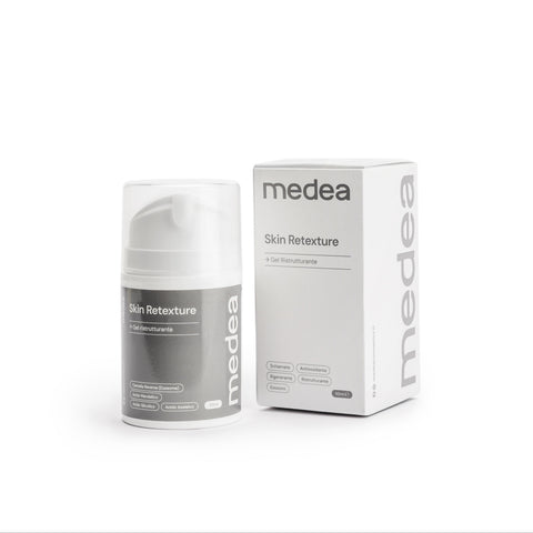 Skin Retexture Medea con packaging – trattamento viso ristrutturante effetto levigante per pelle uniforme e compatta